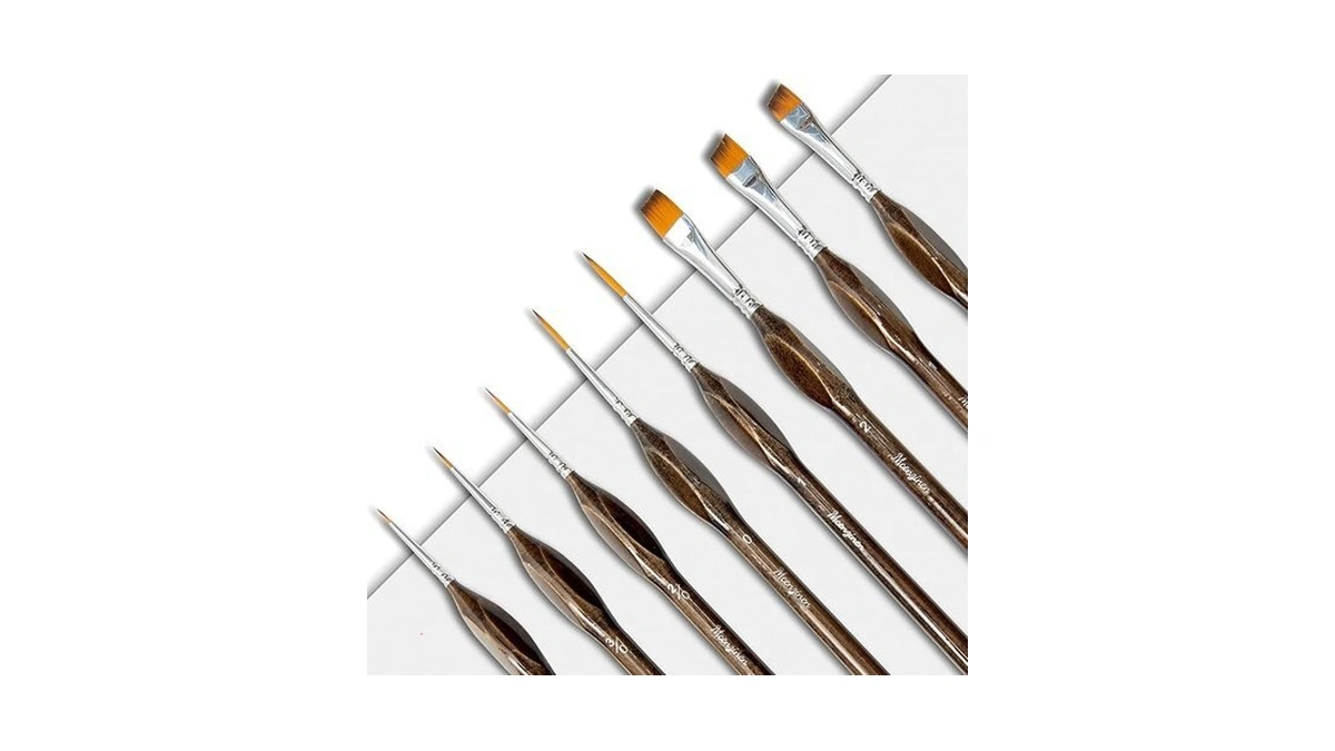 Mcenzinen Detail Paint Brushes Set 8pcs Miniature Brushes For Fine