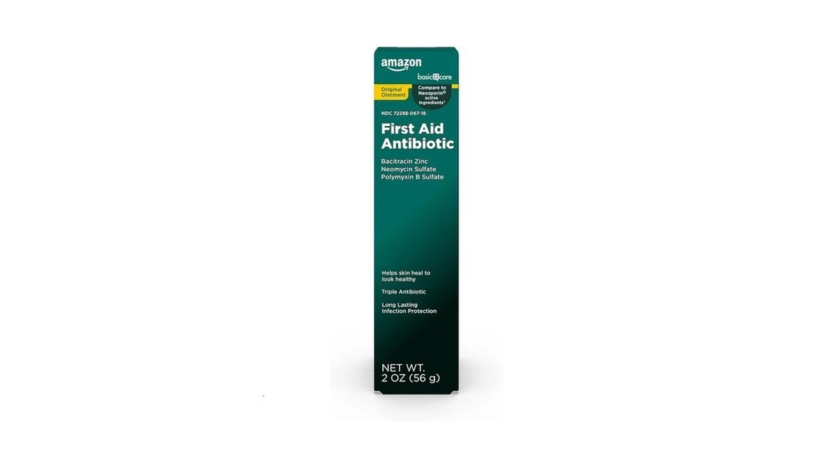 Amazon Basic Care First Aid Triple Antibiotic Ointment, Treats Minor