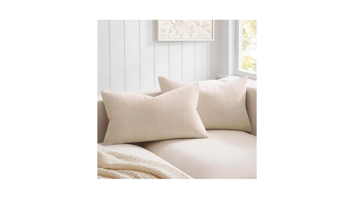 Juspurbet 16x24 Pillow Covers Set Of 2 Decorative Lumbar Texture