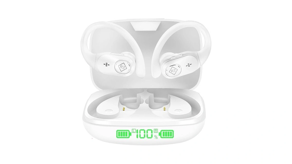 Wireless Earbuds Bluetooth Headphones 96h Playtime Led Display Waterproof Built