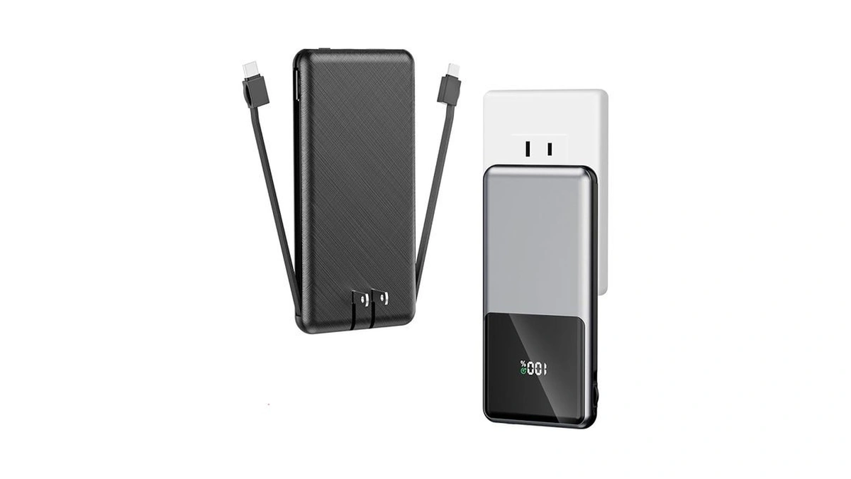 Vanyust Portable Charger, With Built In Cables 10000mah Power Bank