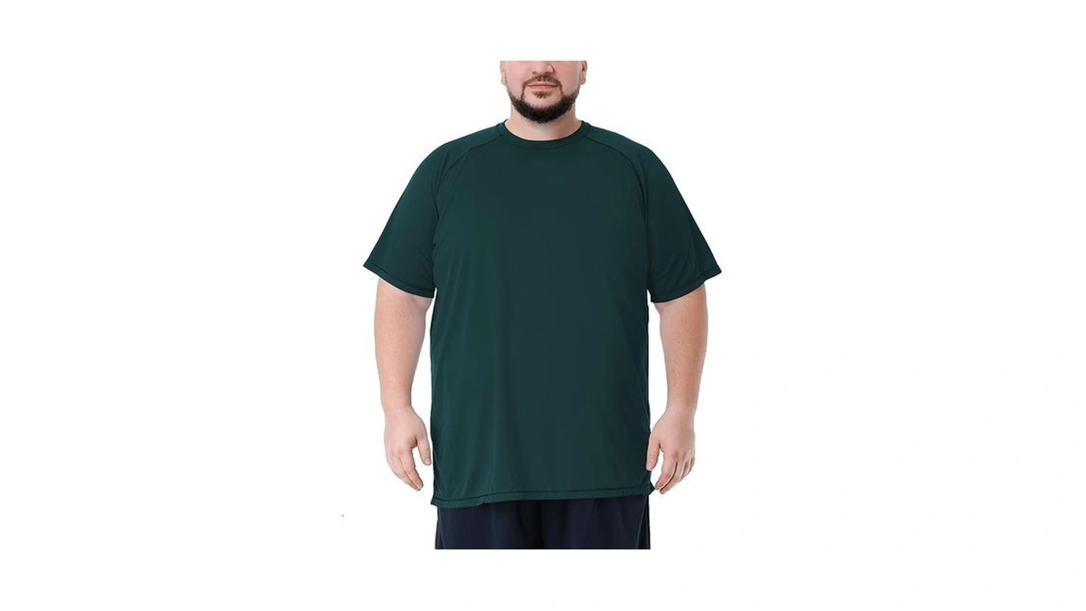 Mens Big And Tall Swim Shirt Sun Protection Upf 50+