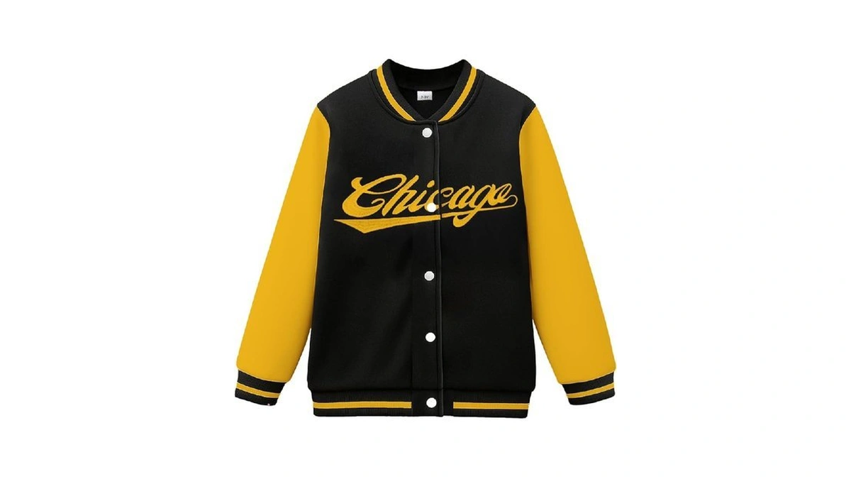Purechapter Boys Baseball Jacket Kids Varsity Jacket Classic Embroidered Cardigan