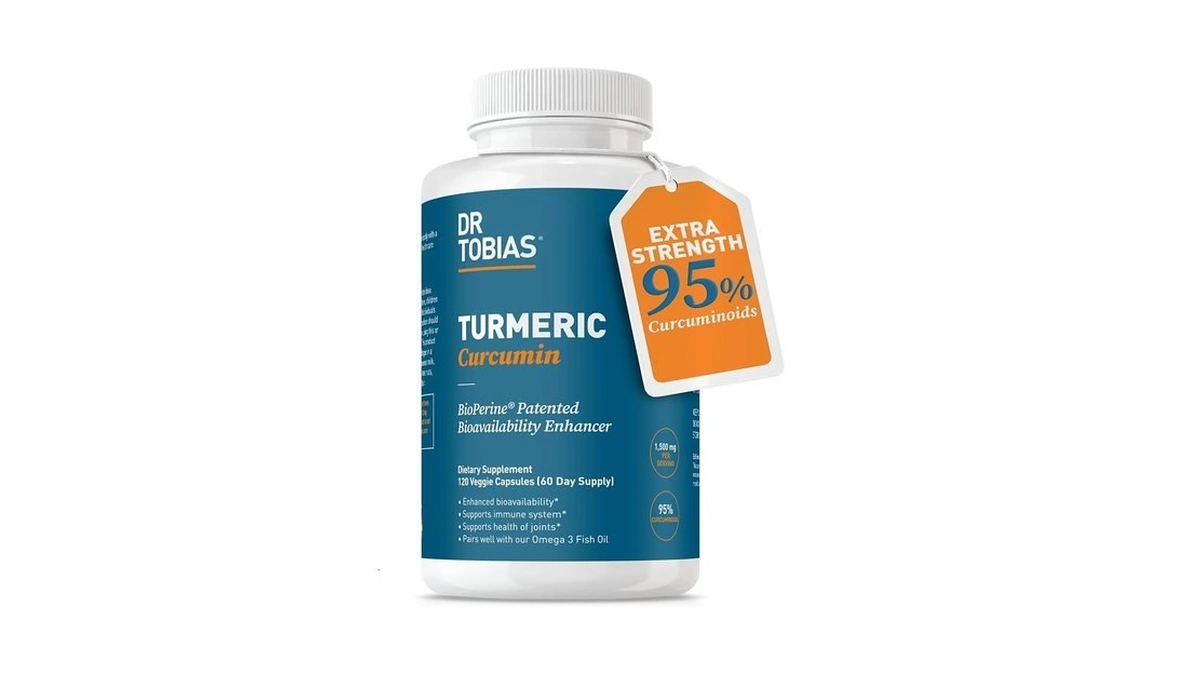 Dr. Tobias Turmeric Curcumin 1500mg With Bioperine – Extra Strength