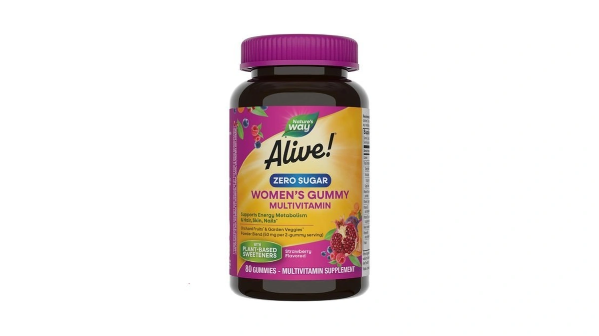Nature's Way Alive! Zero Sugar Women's Gummy Multivitamins, Energy Metabolism*,