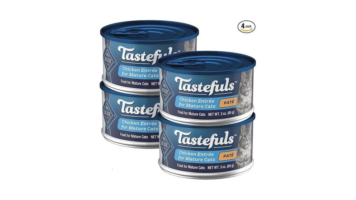 Blue Buffalo Tastefuls Wet Food For Mature Adult Cats 7+,
