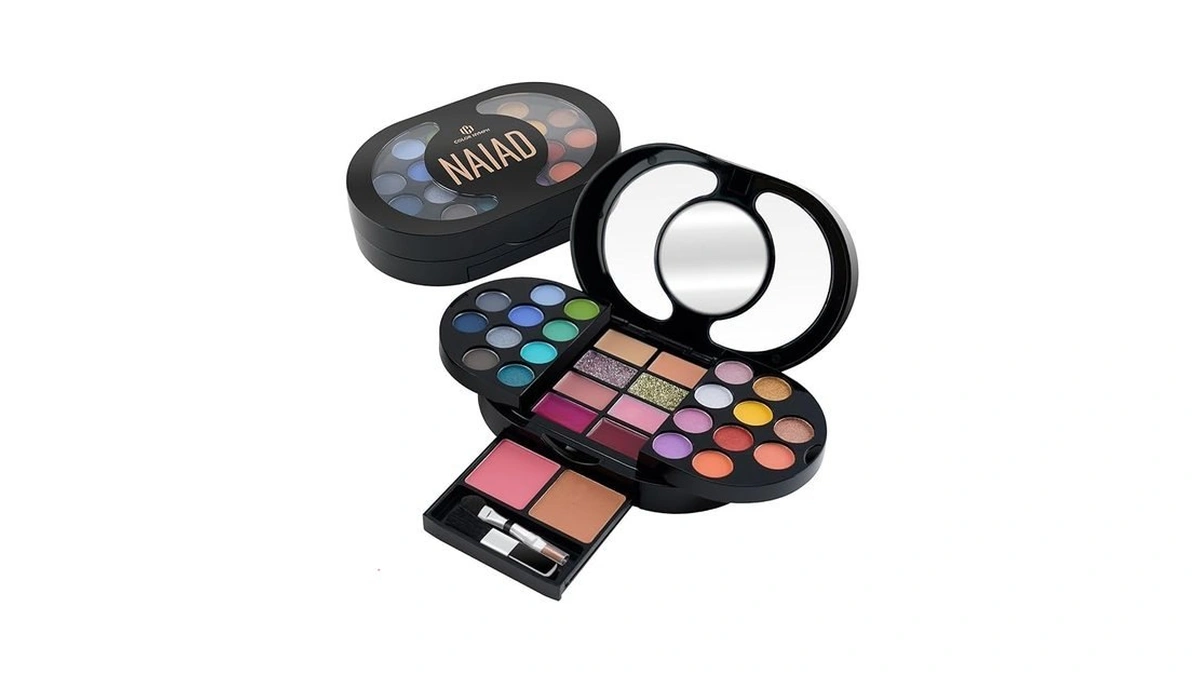 Color Nymph Travel Makeup Palette With Mulit-colors Eyeshadows,concealer, Body Glitter,lip
