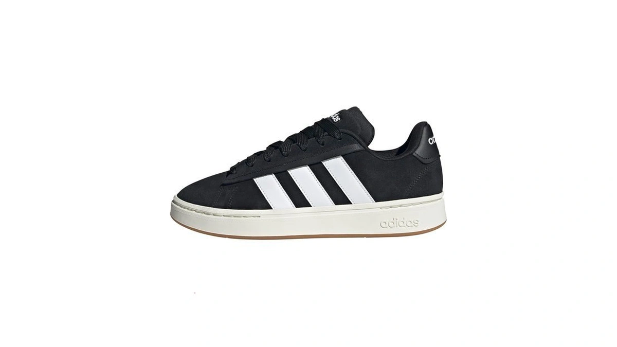 Adidas Men's Grand Court Alpha, Black/white/gum, 4