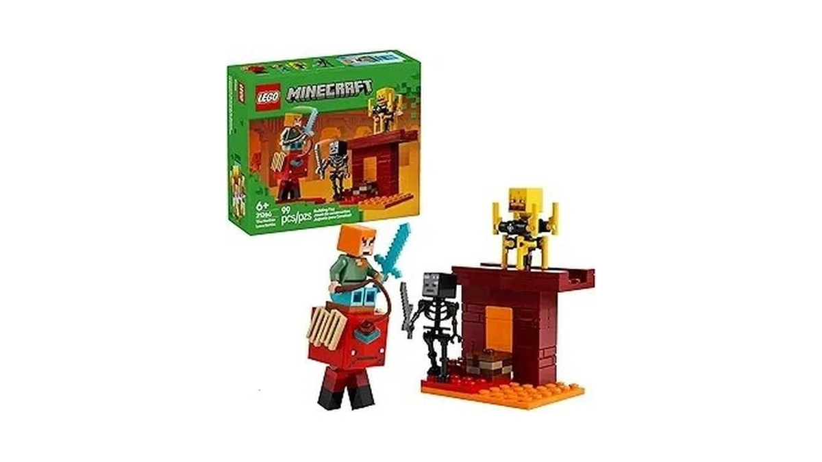 Lego Minecraft The Nether Lava Battle Toy And Playset -