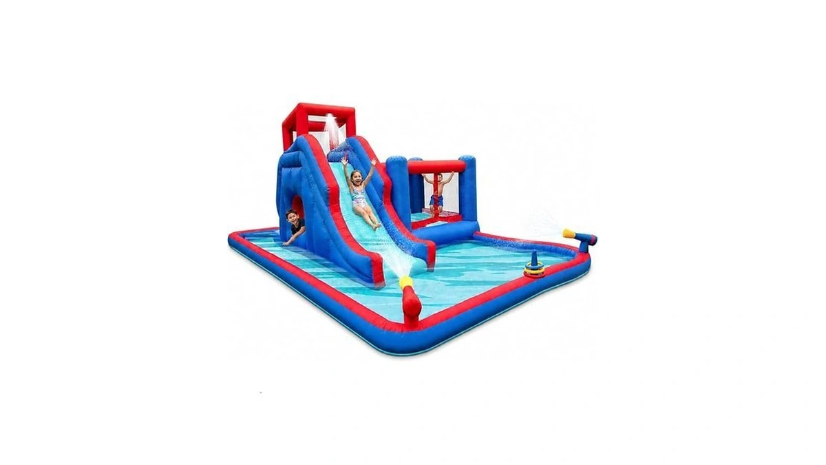 Sunny & Fun 2-in-1 Bounce & Blast Inflatable Water Slide
