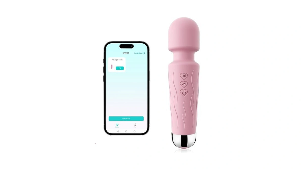 Kverg Handheld Personal Body Massager Wand With App – Waterproof,