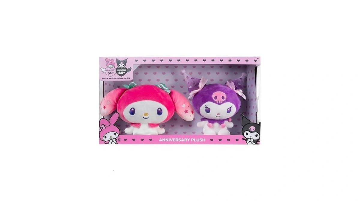 My Melodyโข 50th & Kuromiโข 20th Anniversaries 8-inch Plush 2-pack