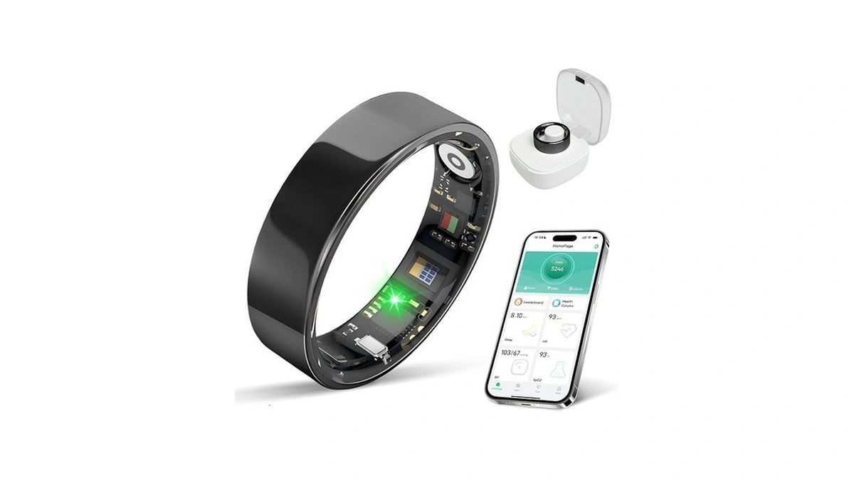 Smart Ring Health Tracker - Ip68 Water Resistance, Sleep &