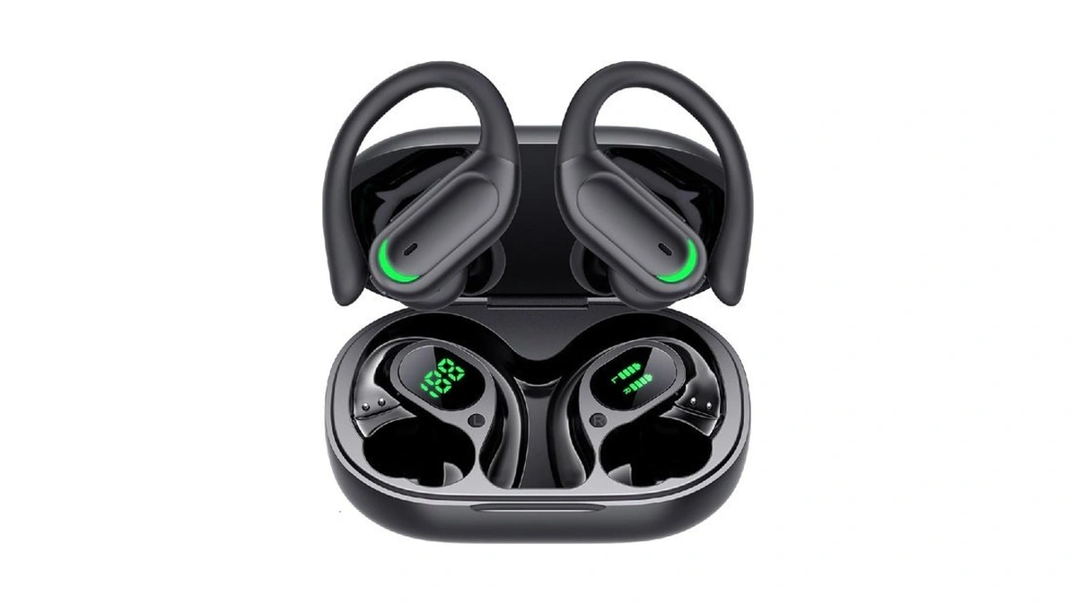 Wireless Earbuds Bluetooth 5.4 Headphones, 96hrs Playtime, Wireless Charging Case