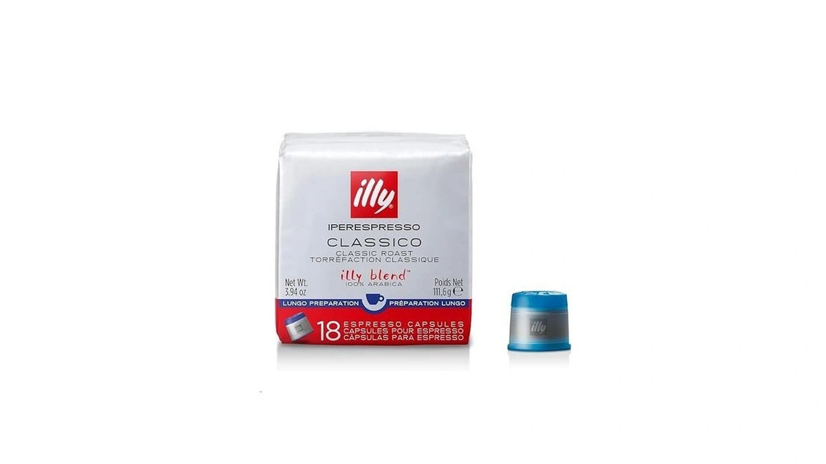 Illy Coffee Iperespresso Capsules, Classico Lungo Medium Roast Coffee Pods,