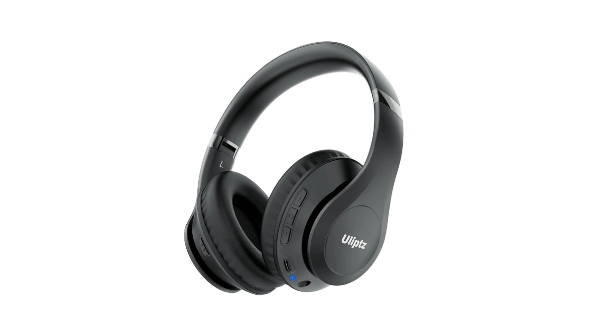 Uliptz Wireless Bluetooth Headphones, 65h Playtime, 6 Eq Sound Modes,