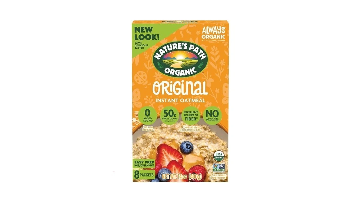 Nature's Path Organic Original Instant Oatmeal, 14 Oz (pack Of