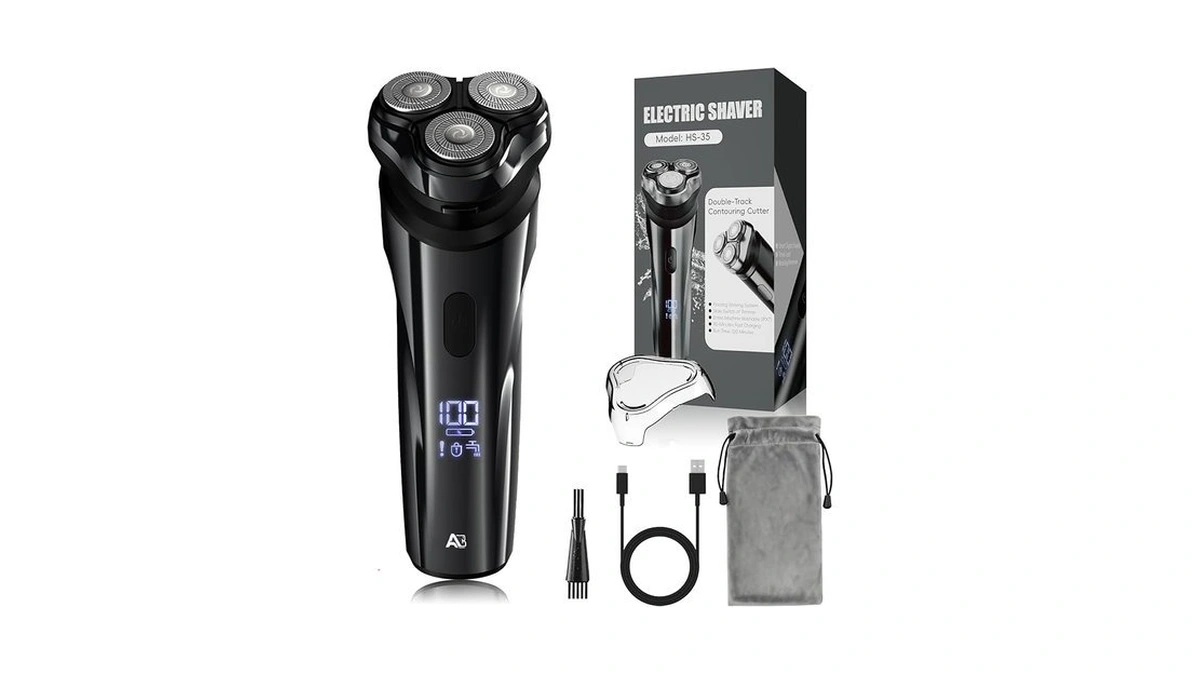 Abgab Electric Rechargeable Shaver For Men,wet & Dry Electric Razor,