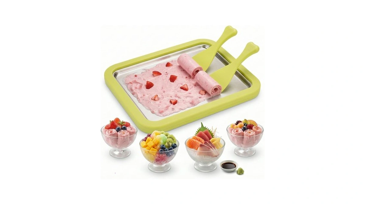 Fynvotriax Rolled Ice Cream Maker Kit - 304 Stainless Steel
