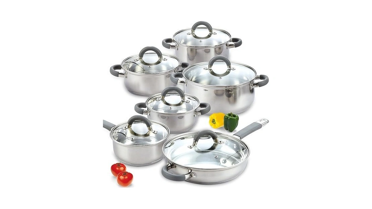 Cook N Home Basics Stainless Steel Cookware Sets, Pots And