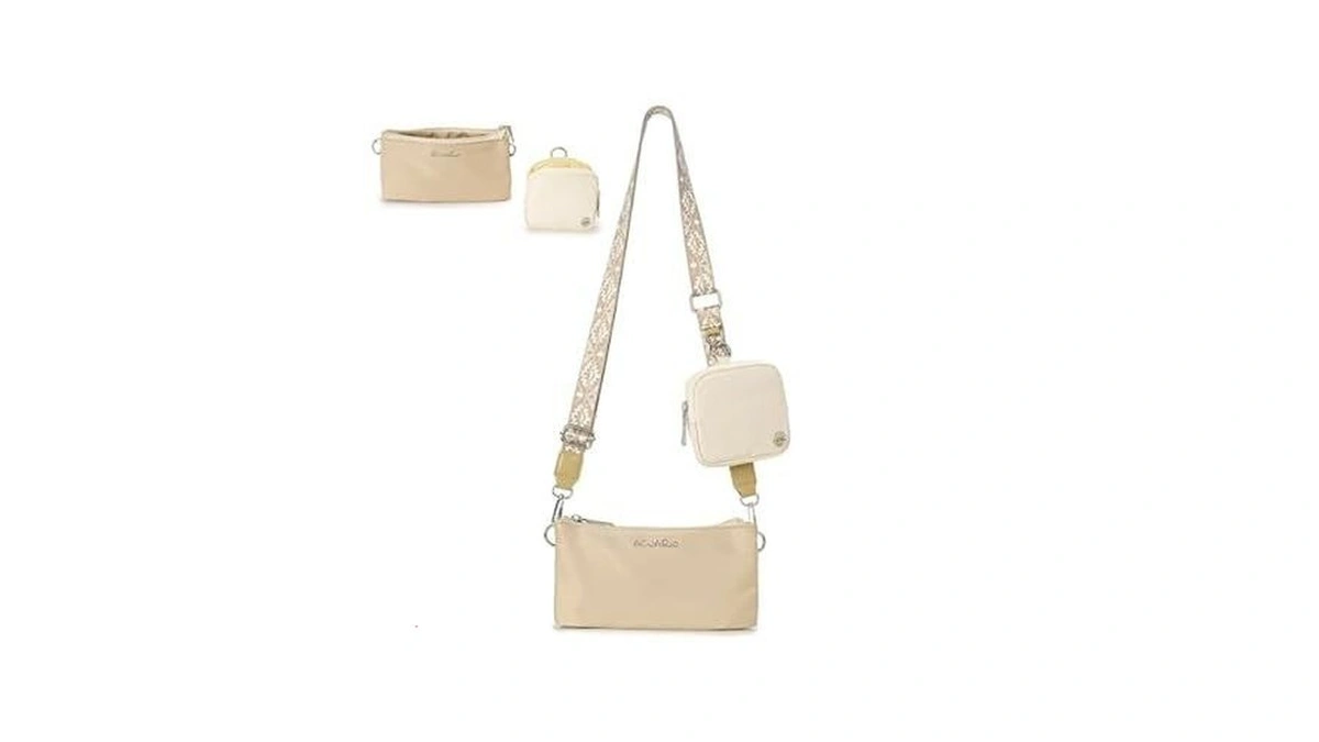Acuario Crossbody Bags For Women - Nylon Purse Trendy Mul-pockets