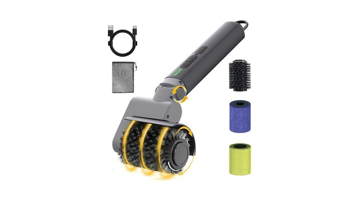 Samek Electric Grill Brush,cordless Electric Bbq Grill Cleaner With 3