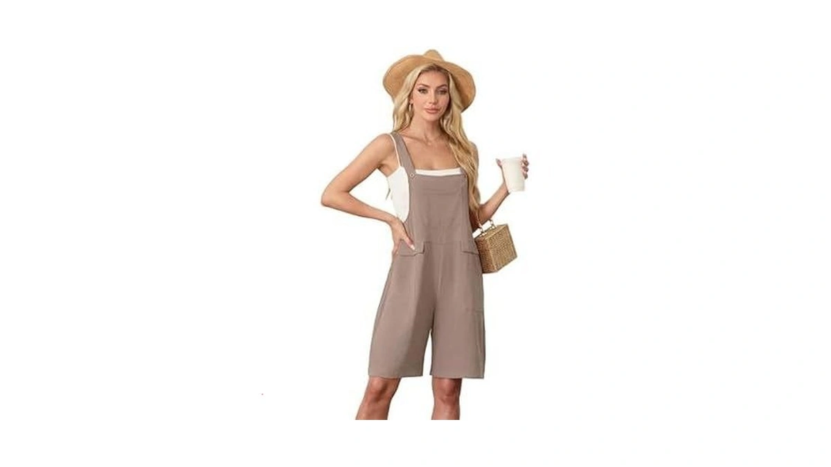 Himone Overalls For Women Shorts Loose Fit Women Summer Rompers