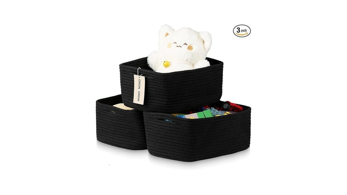 Ordn2ordn Small Storage Baskets For Organizing, Woven Storage Bins For