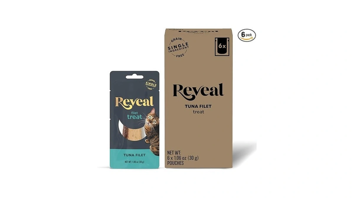 Reveal Natural Cat Treats, 6 Count Single Ingredient Treat For