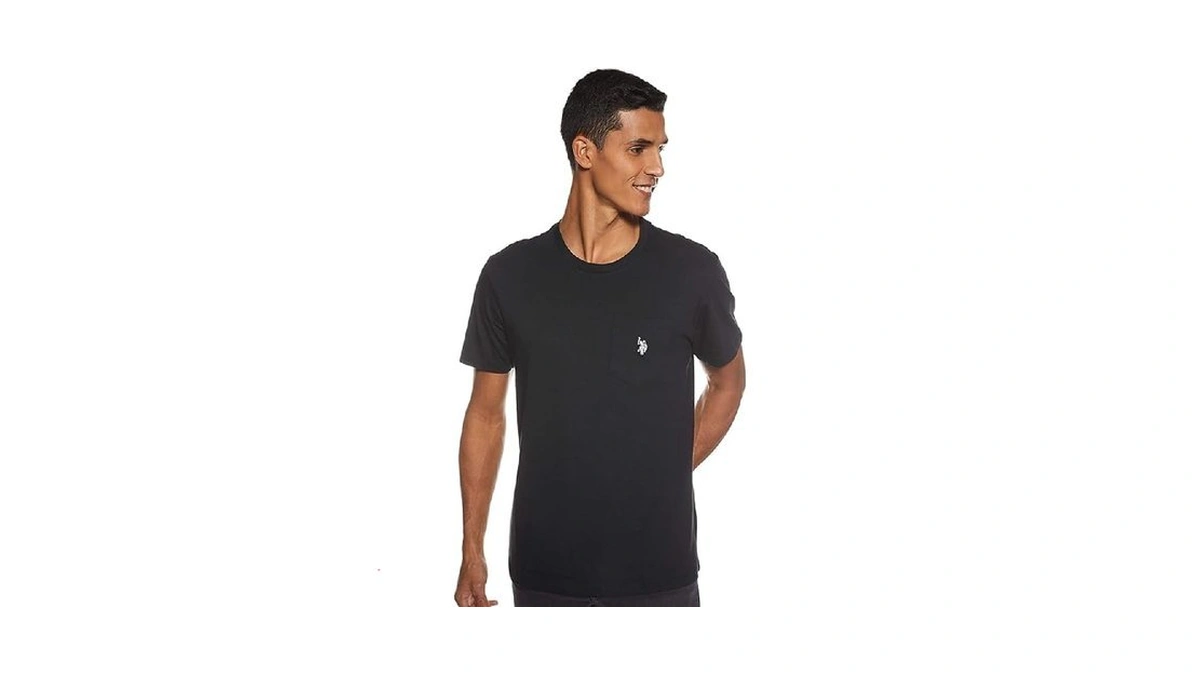 U.s. Polo Assn. Men's Crew Neck Pocket T-shirt With Small