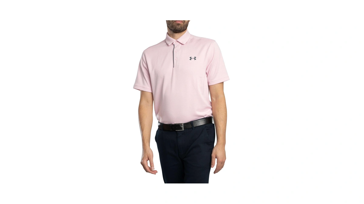 Under Armour Men's Tech Golf Polo, (647) Prime Pink /