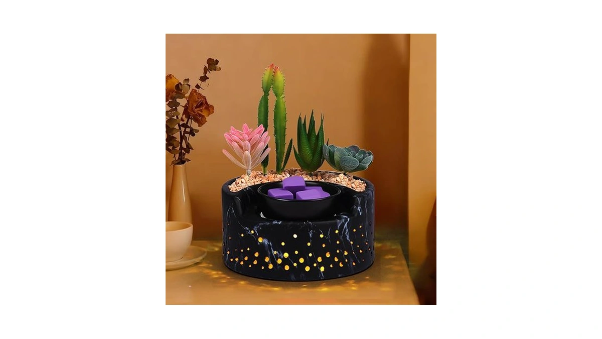 Waxarapy Ceramic Wax Melt Candle Warmer 4-in-1, Flameless Ptc Heating
