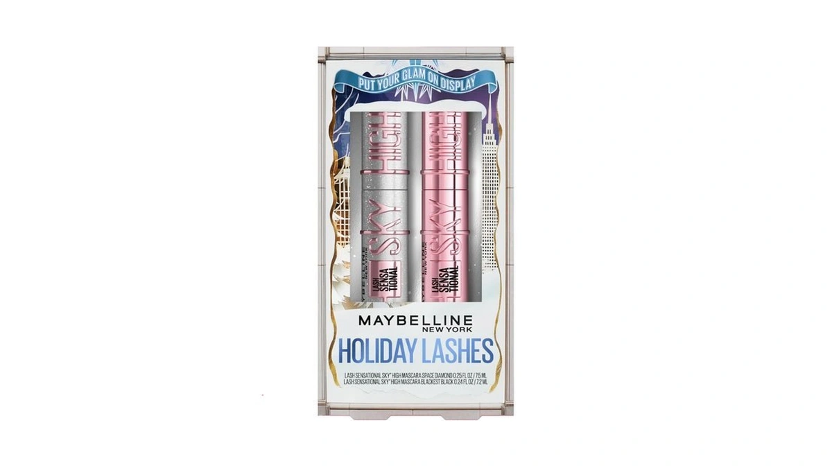 Maybelline Lash Sensational Holiday Makeup Kit, Includes Full-size Sky High