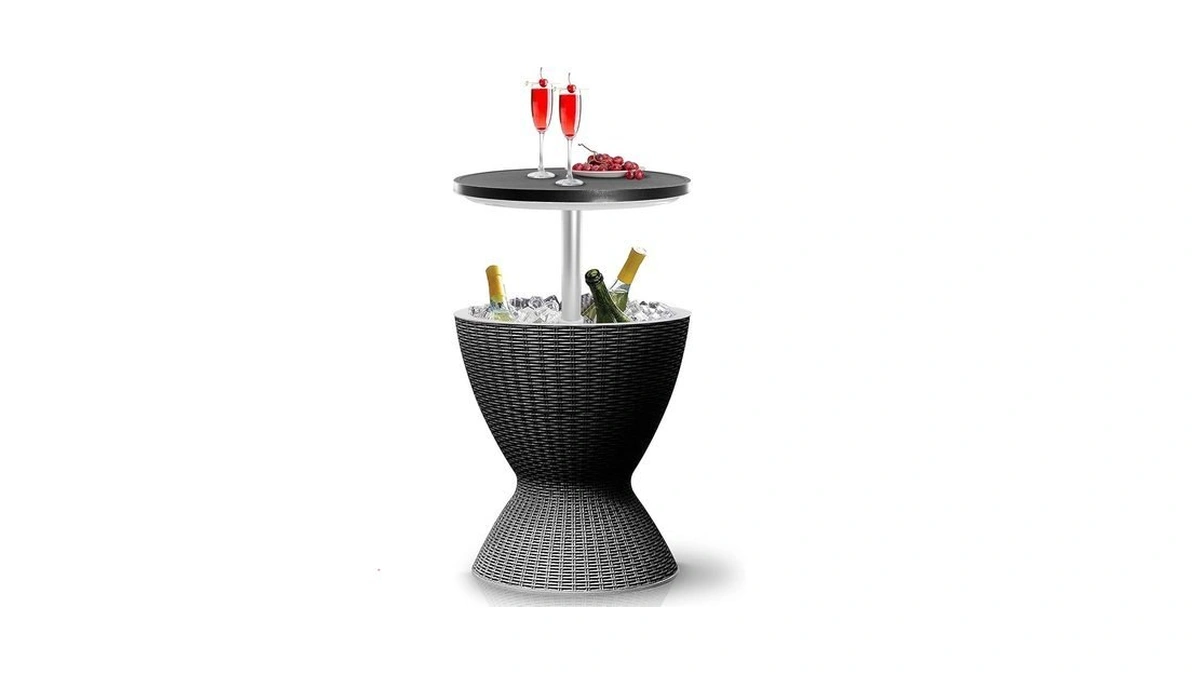 Serenelife Outdoor Cool Bar Table, 7.5 Gallon Beer And Wine