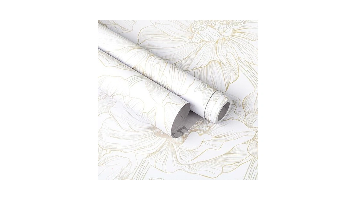 Abyssaly Beige Neutral Peel And Stick Wallpaper Large Floral Contact