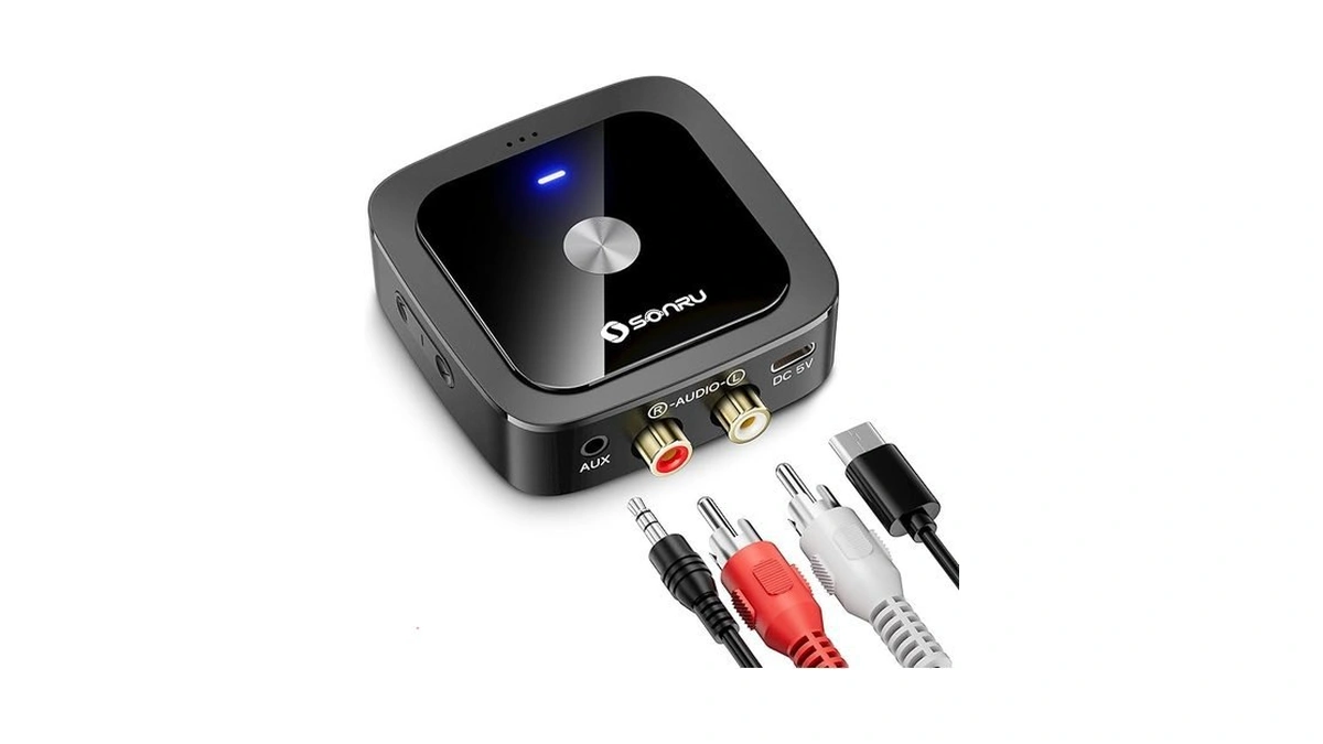 Sonru Bluetooth 6.0 Receiver, Bluetooth Adapter For Old Receiver, Low