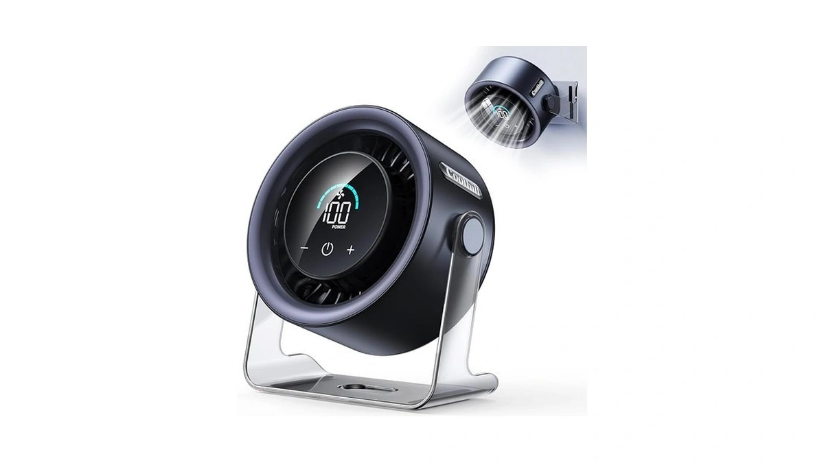 Usb Desk Fan For Bedroom: 100 Speeds Digital Display Quiet
