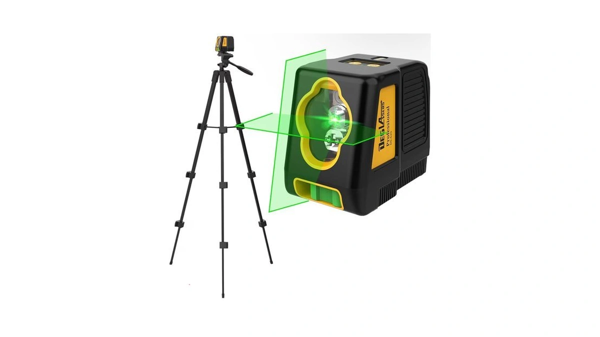Laser Level With Tripod,deglasers 100ft Green Cross Line Self Leveling