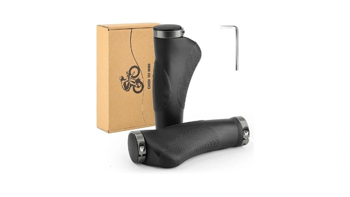 Gxcror Ergonomic Bike Grips With Anti-slip Dot Design | Shock-absorbing