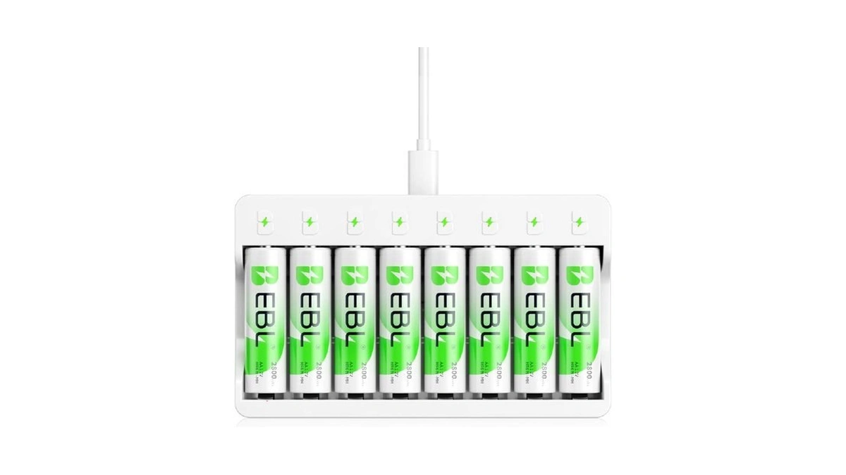 Ebl Rechargeable Aa Batteries 8 Pack, Ni-mh 2800mah Aa Battery