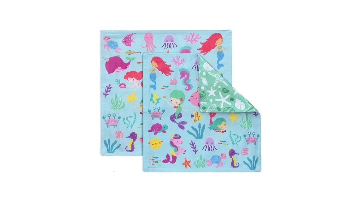 Purpleessences Reusable Cloth Napkins | 12”x12”, 2-ply, Thick, Absorbent, Durable