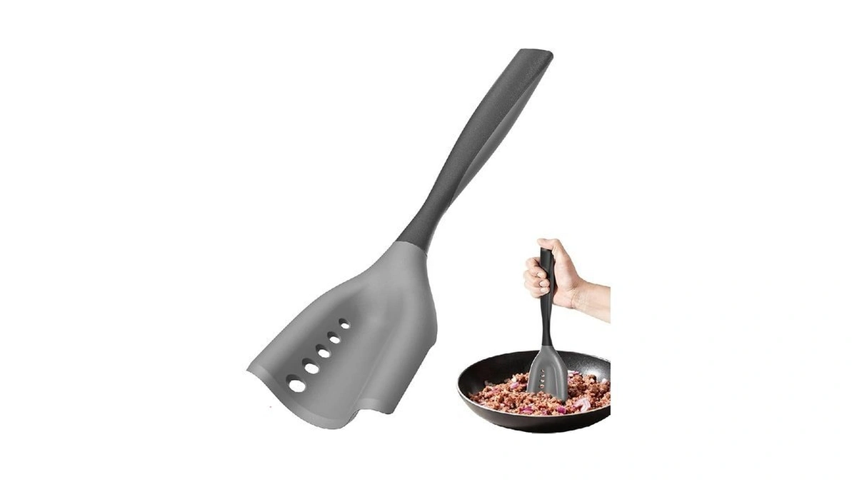 Mincing Spatula Meat Chopper, Hamburger Grinder, Premium Heat Resistant Smasher