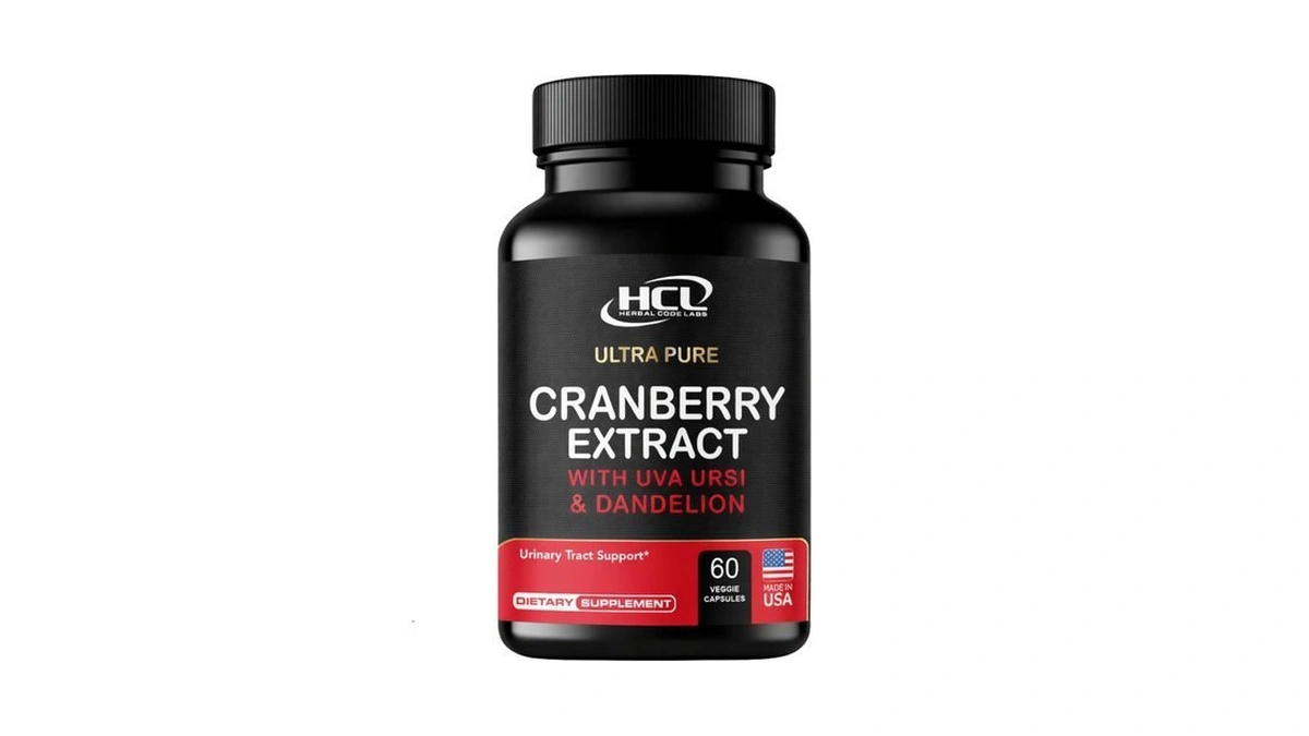 Cranberry Extract Capsules 50:1 Whole Fruit Concentrate, With Dandelion &