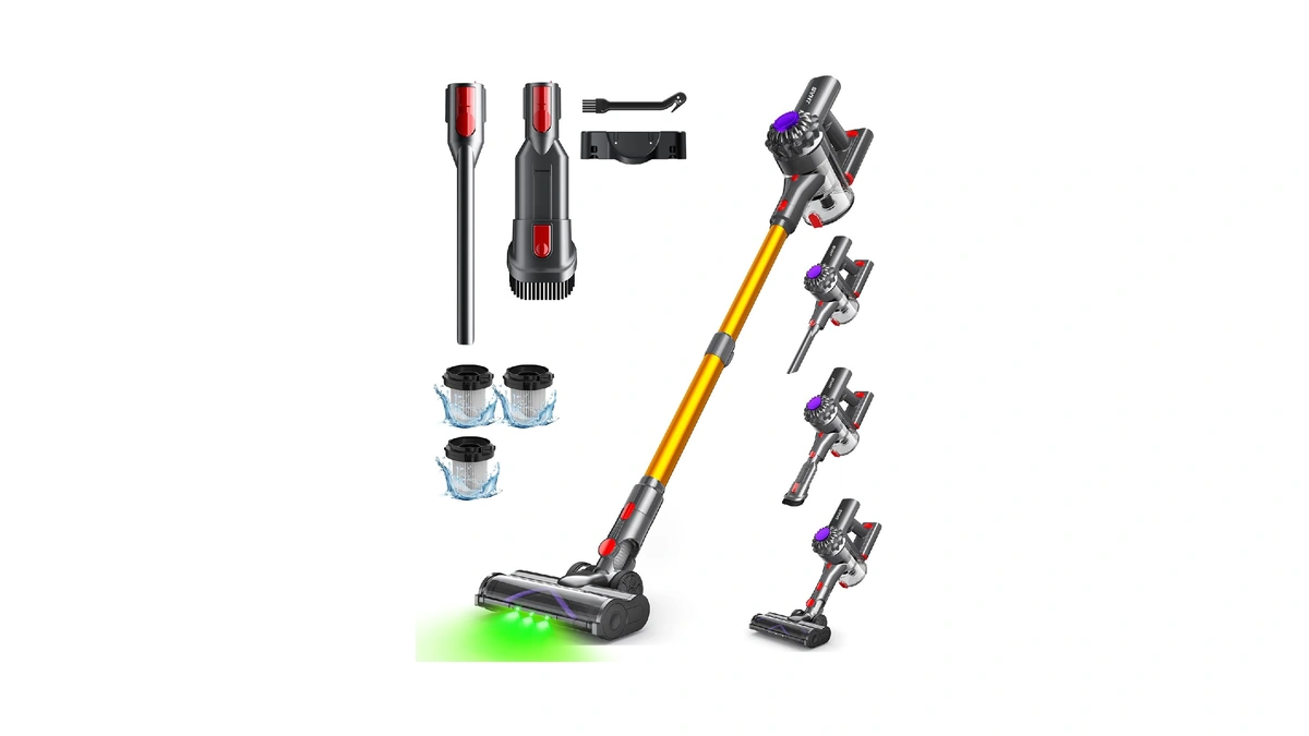 Svht Cordless Vacuum Cleaner, 500w 45kpa Stick Vacuum Cleaners For