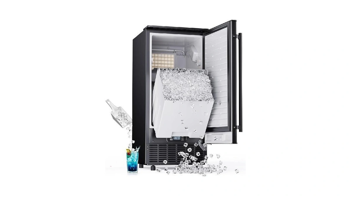 Icevival Commercial Under Counter Ice Maker With Drain Pump, Produces