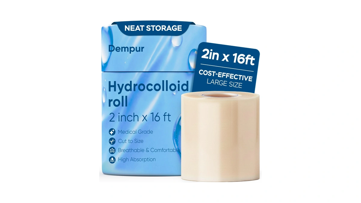 Dempur Medical Grade Hydrocolloid Roll For Wound Care, 2in X