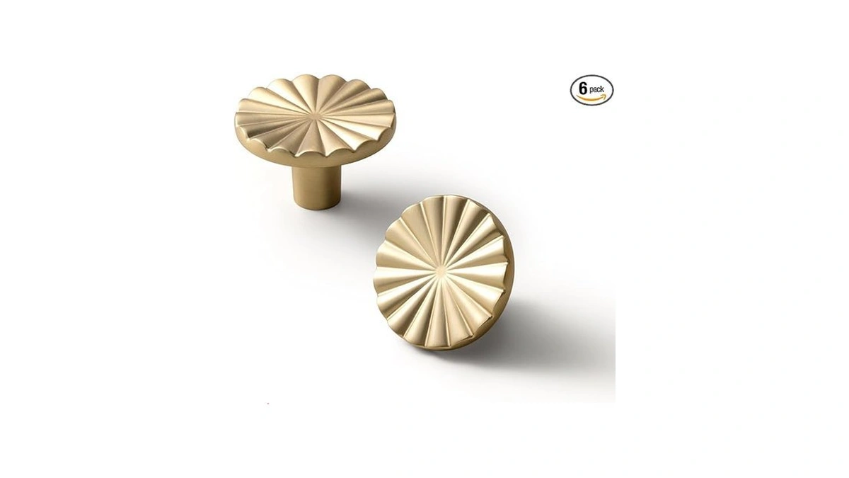Goo-ki 1.5''(38mm) Dia Champagne Bronze Cabinet Knob,big Zinc Alloy Drawer