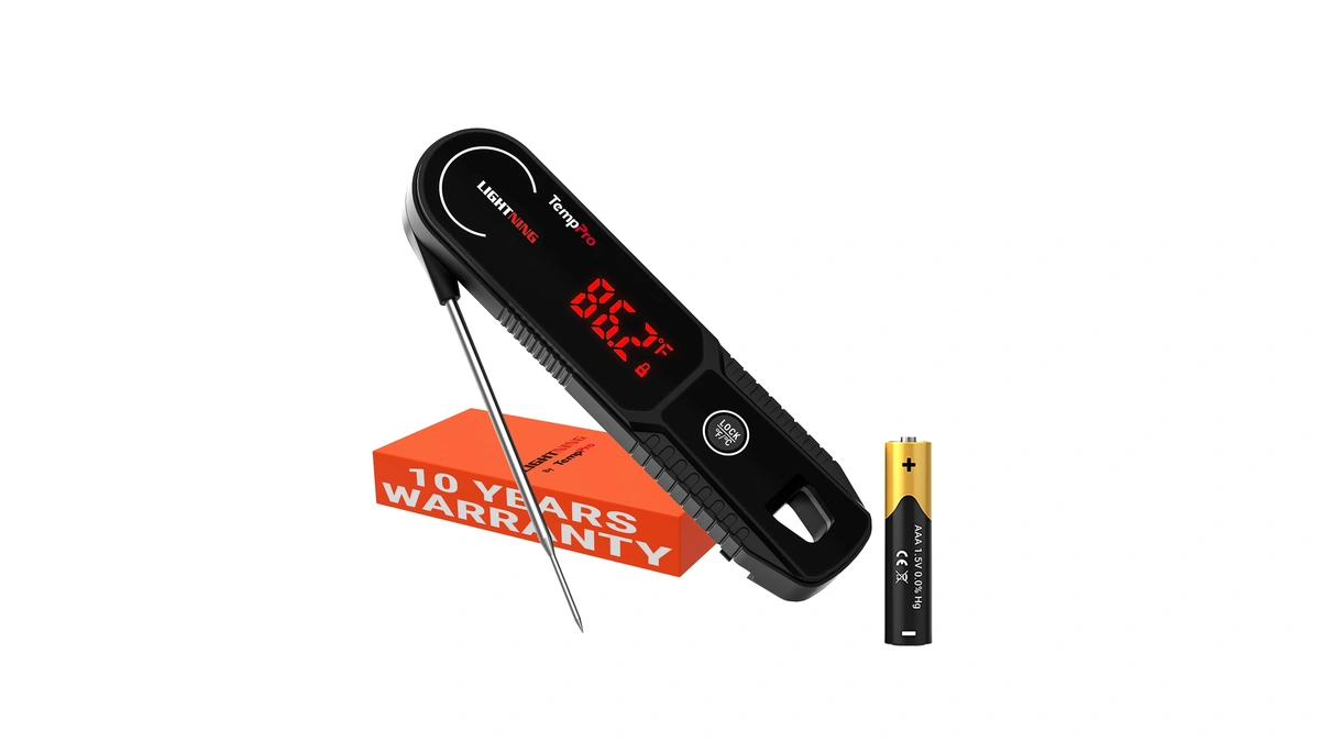 Temppro Lightning 1 Sec Instant Read Meat Thermometer, Kitchen Food