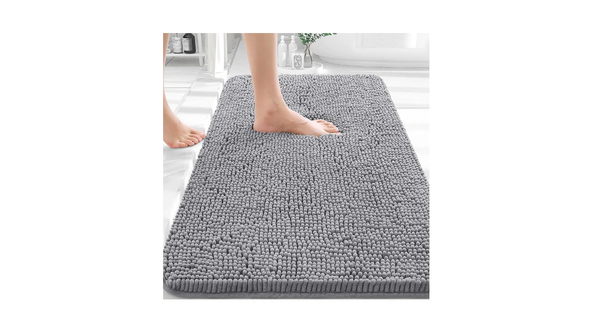 Olanly Bathroom Rugs 30x20, Extra Soft Absorbent Chenille Bath Rugs,