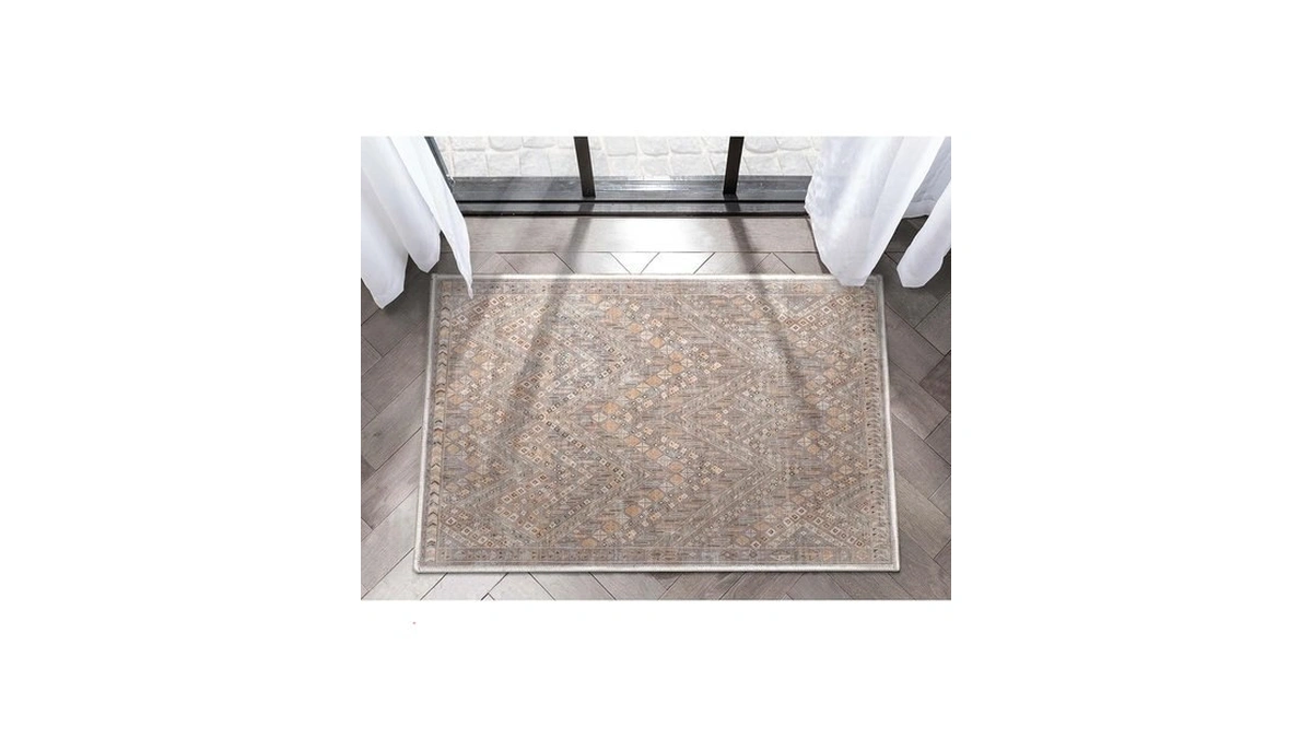 Well Woven Asha Collection Elegant Charcoal Grey Tribal 2x3 Accent